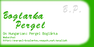 boglarka pergel business card
